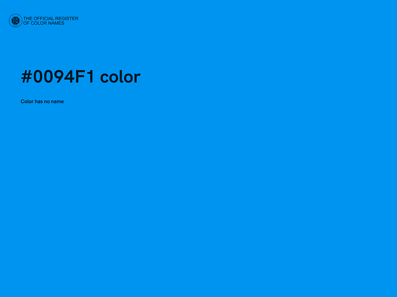 #0094F1 color image