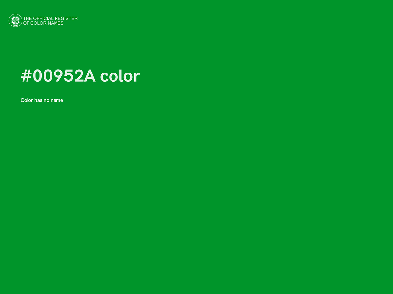 #00952A color image