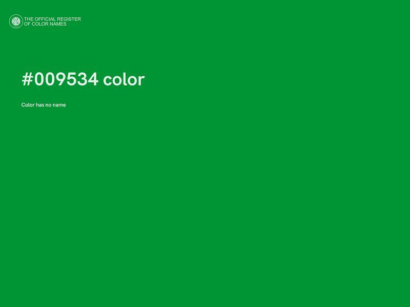#009534 color image