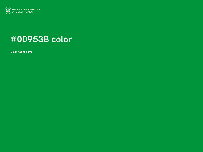 #00953B color image