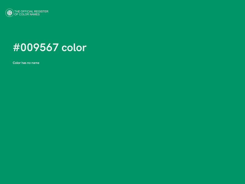 #009567 color image