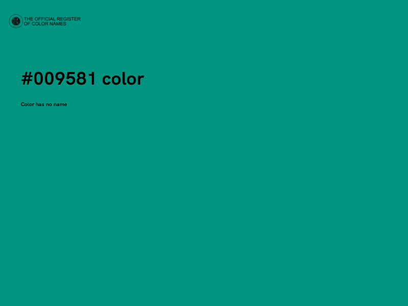#009581 color image