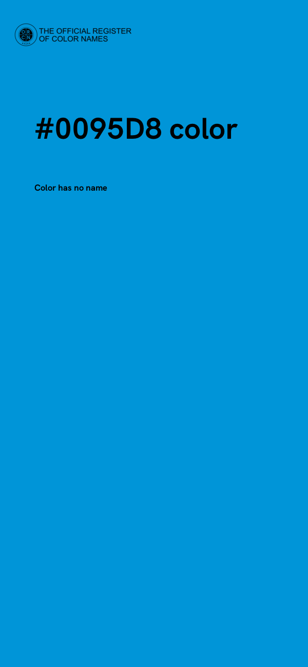 #0095D8 color image