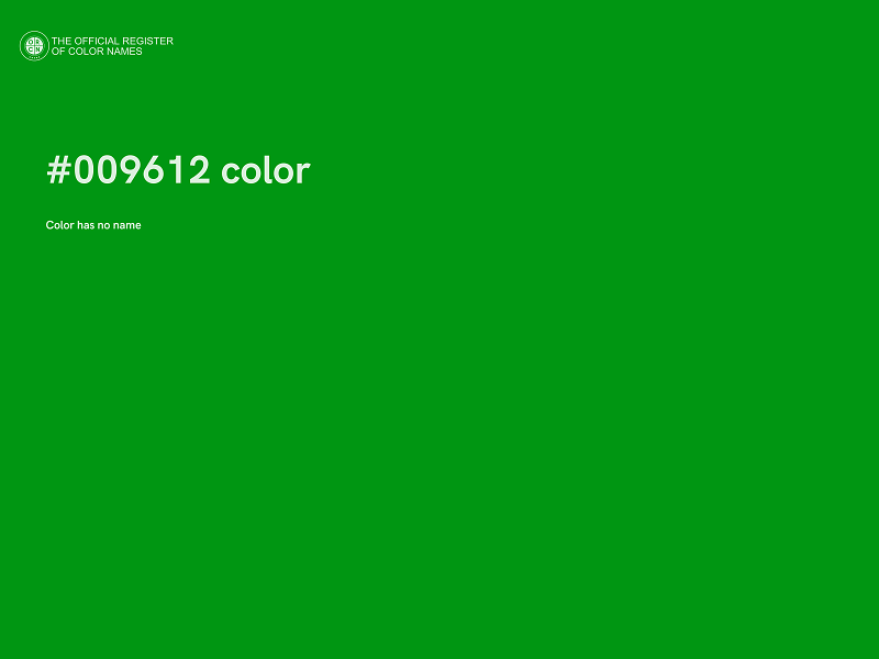 #009612 color image