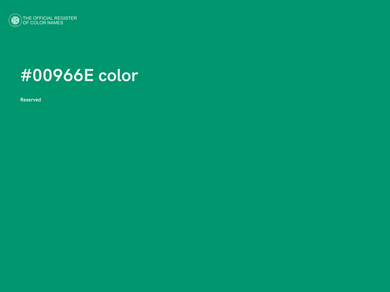 #00966E color image