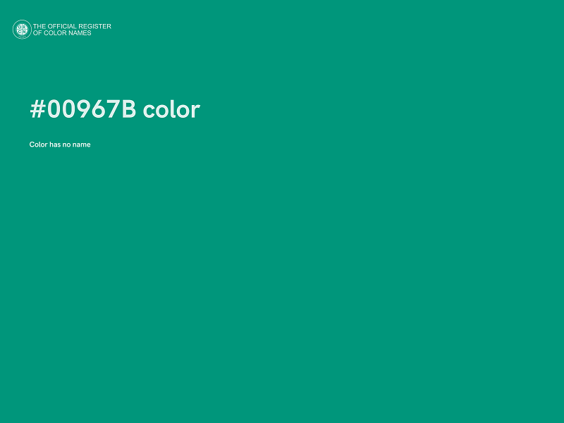 #00967B color image