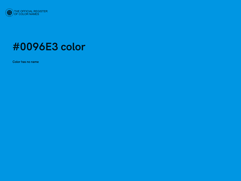 #0096E3 color image