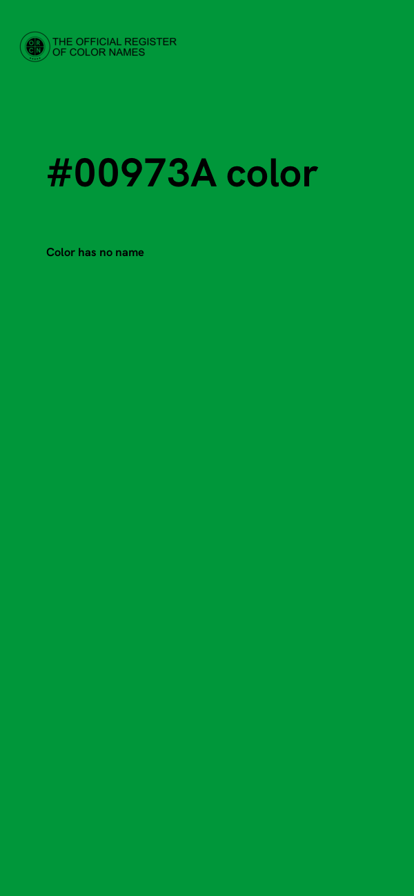 #00973A color image