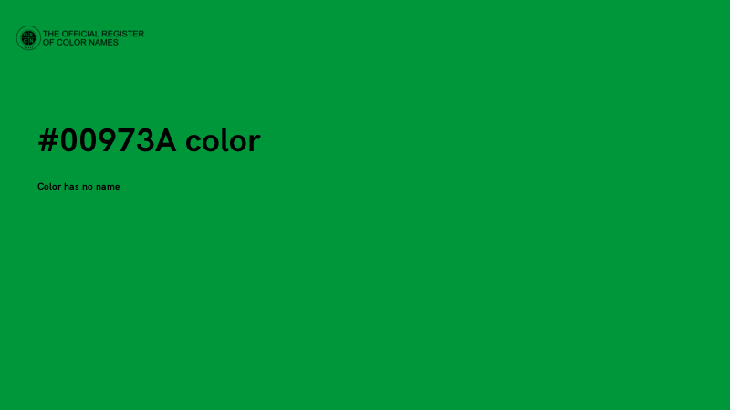 #00973A color image