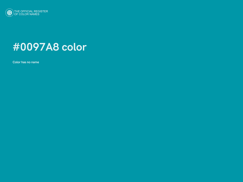 #0097A8 color image