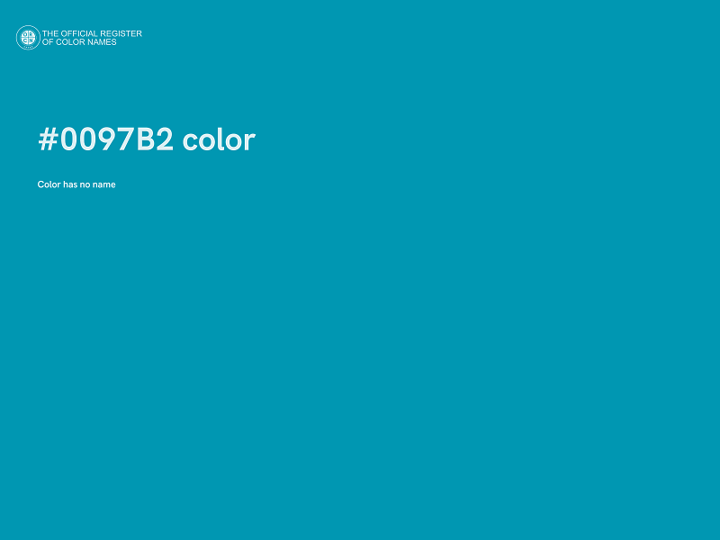 #0097B2 color image