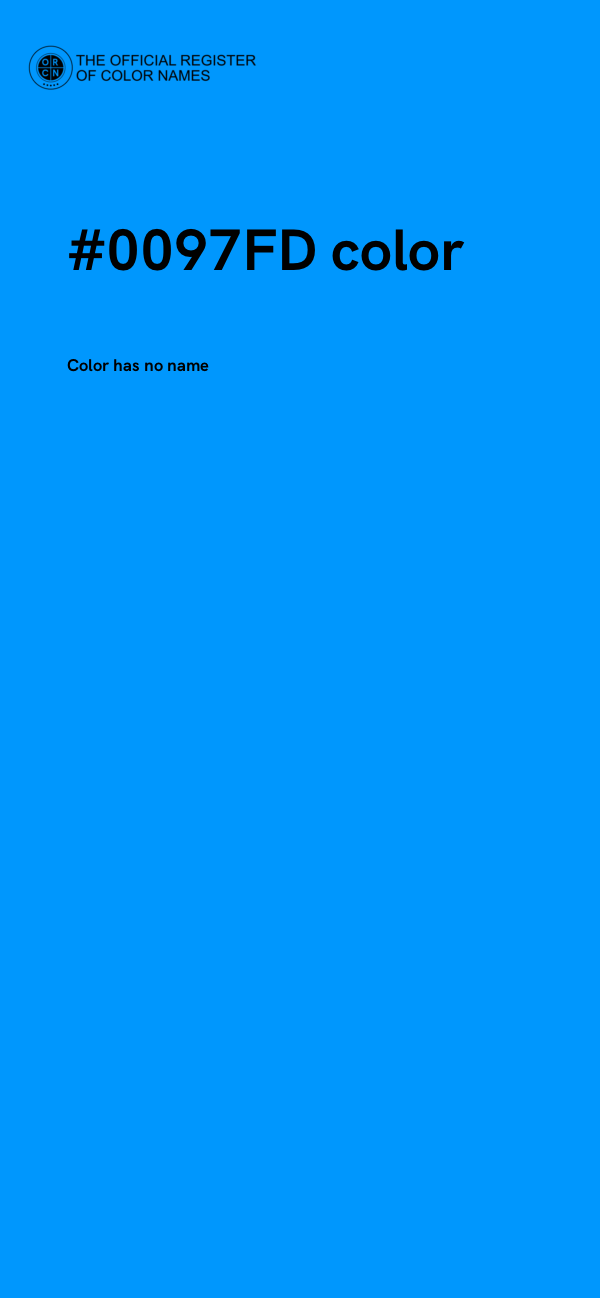 #0097FD color image