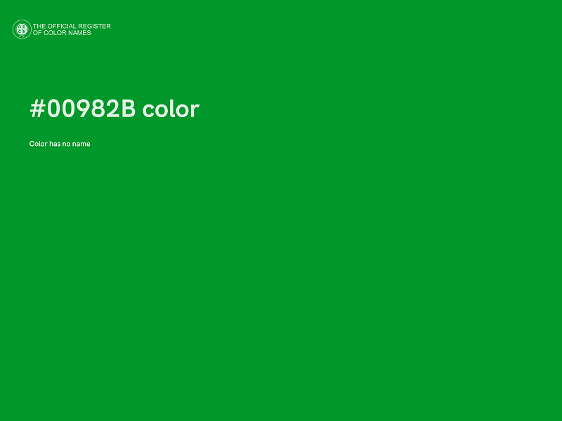 #00982B color image