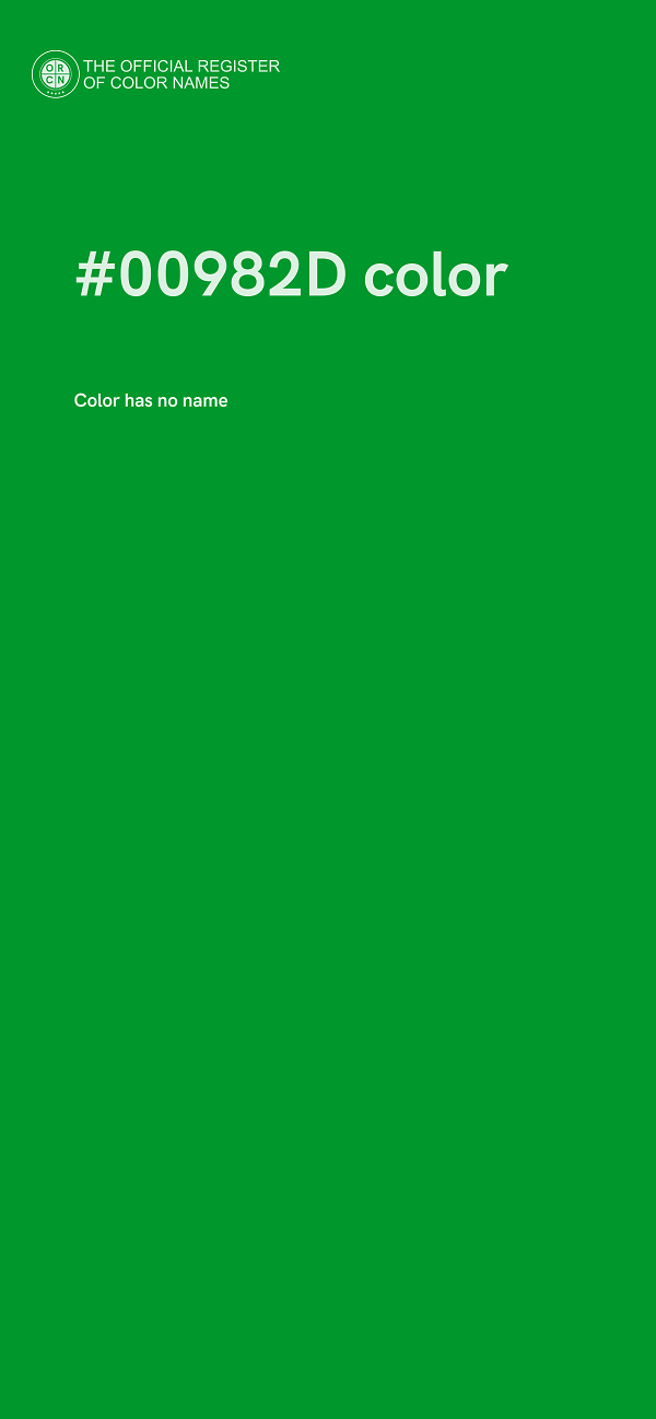 #00982D color image