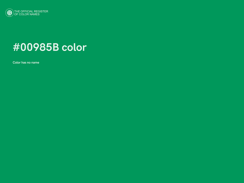 #00985B color image