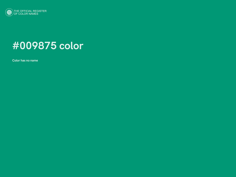 #009875 color image