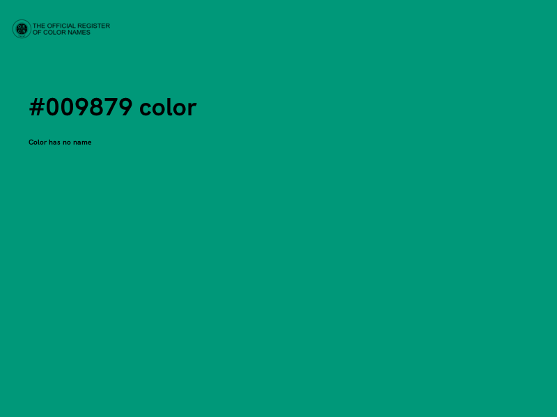#009879 color image