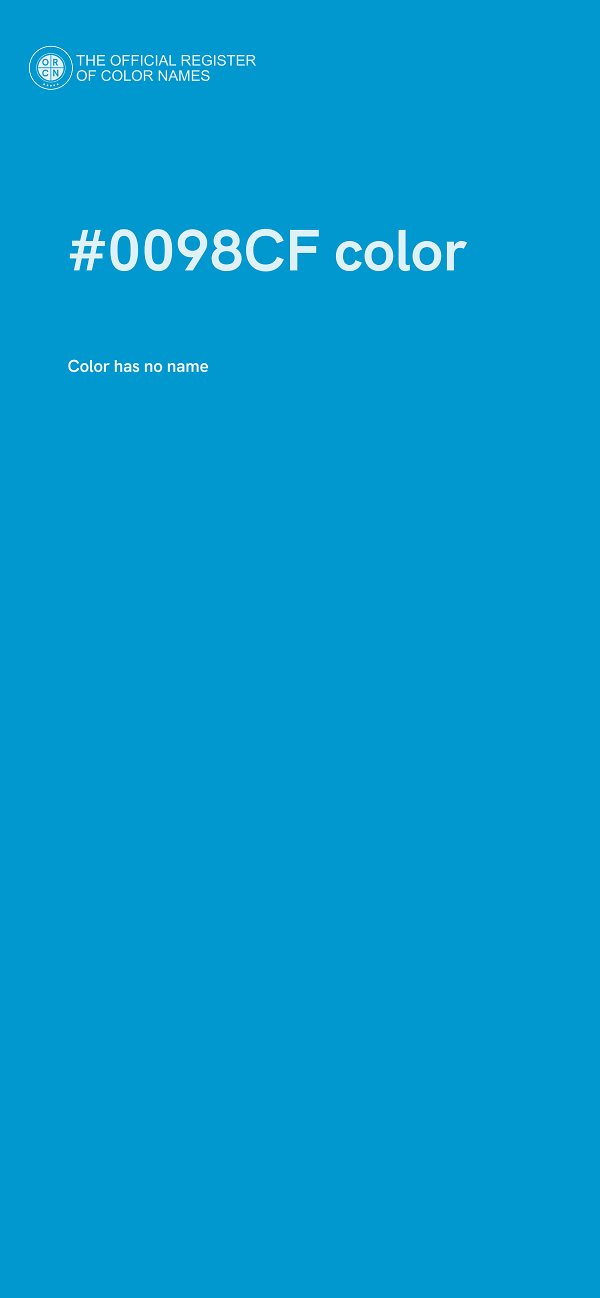 #0098CF color image