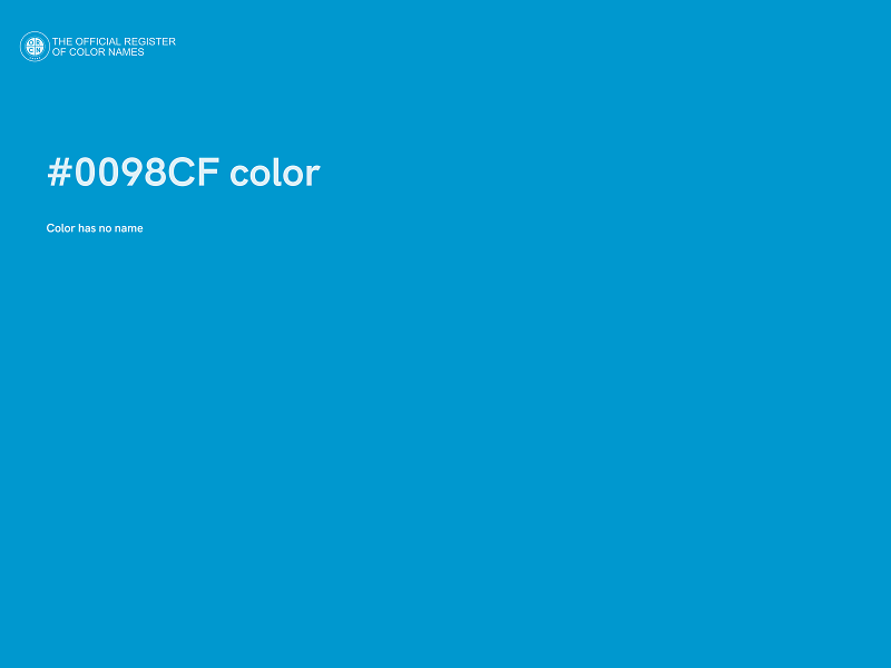 #0098CF color image
