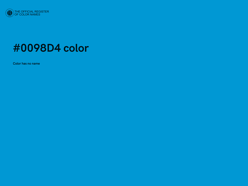 #0098D4 color image