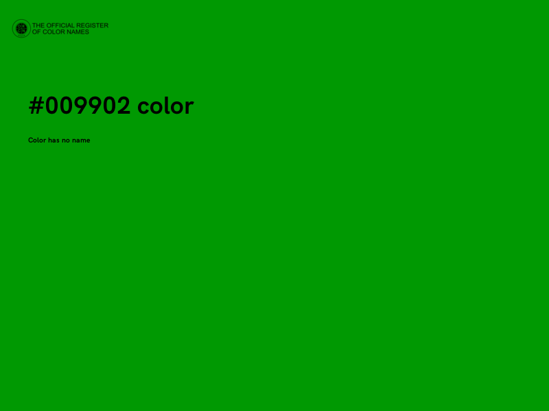 #009902 color image