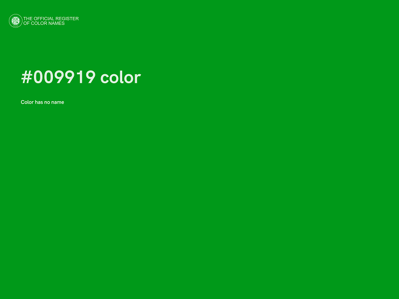 #009919 color image