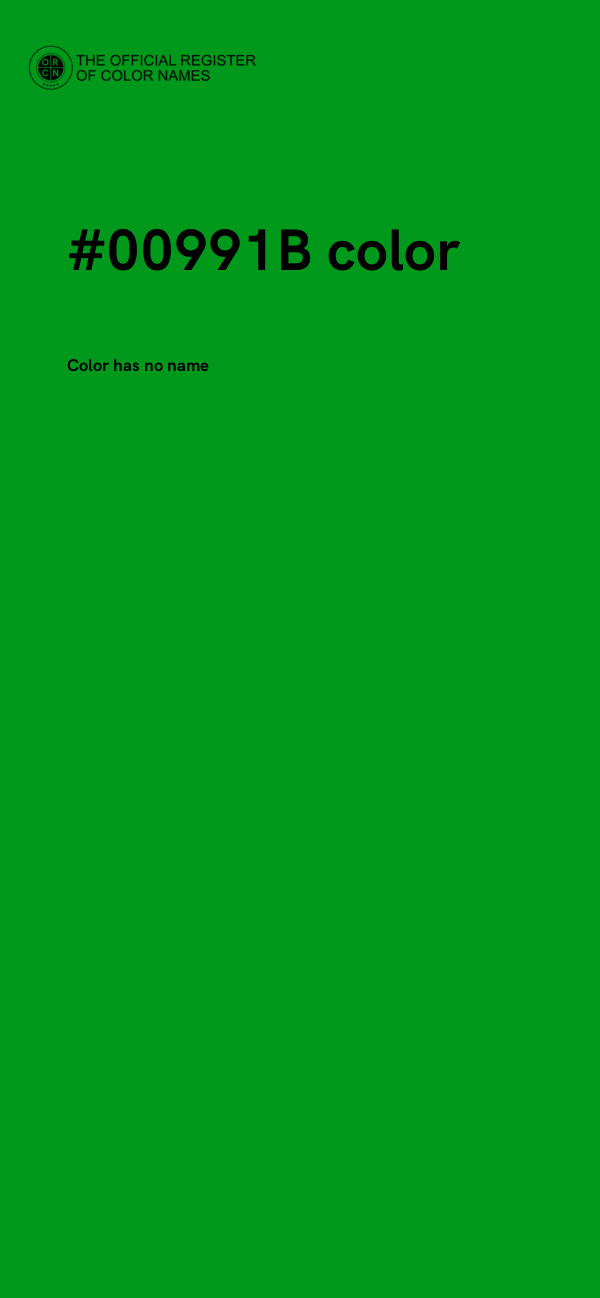 #00991B color image