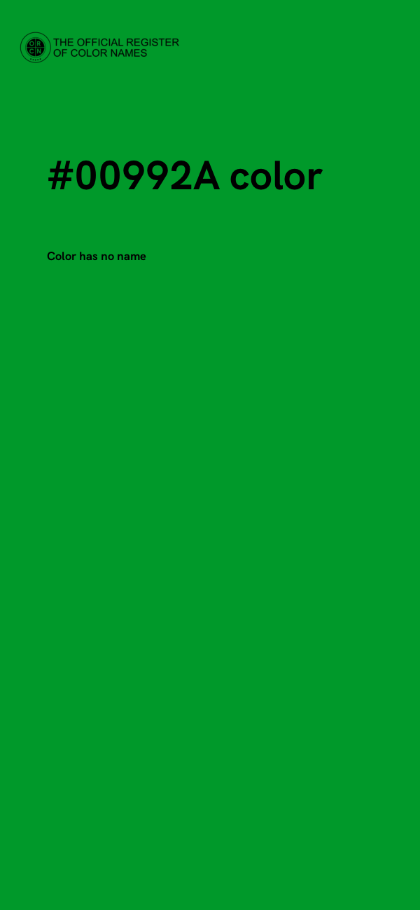 #00992A color image