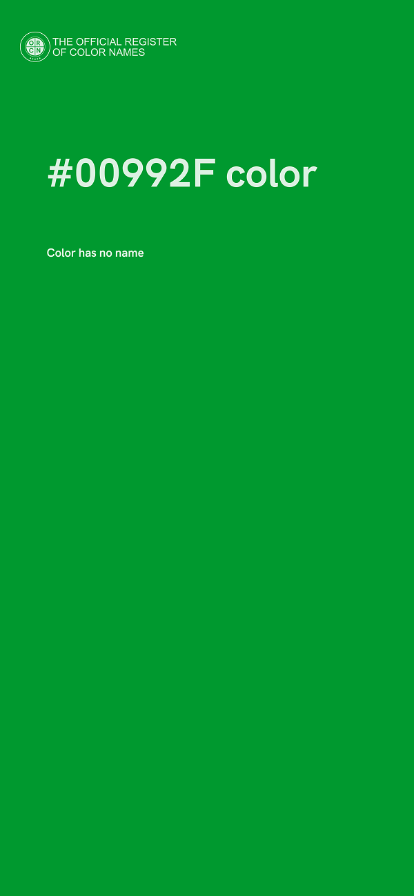 #00992F color image