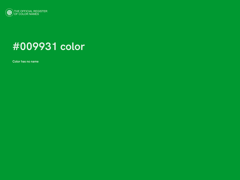 #009931 color image