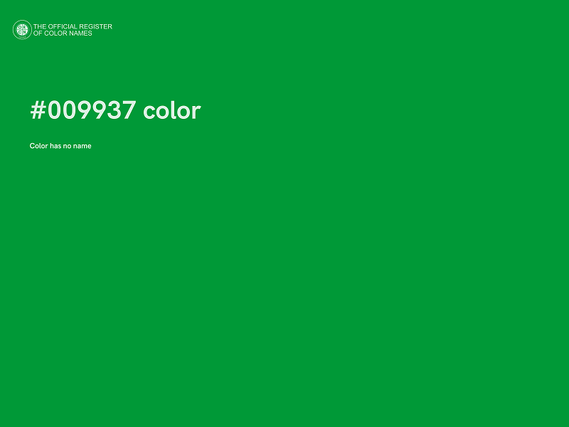 #009937 color image