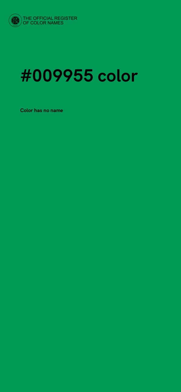 #009955 color image