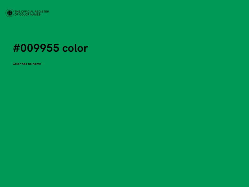 #009955 color image
