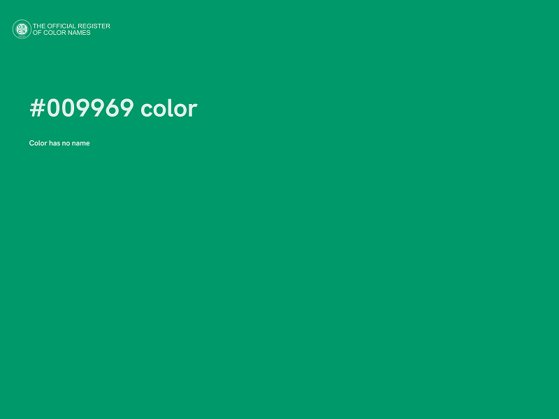#009969 color image