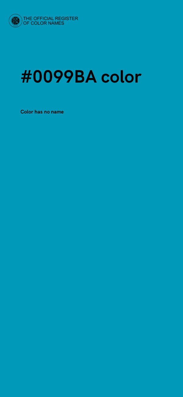 #0099BA color image