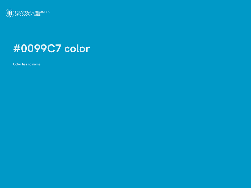 #0099C7 color image