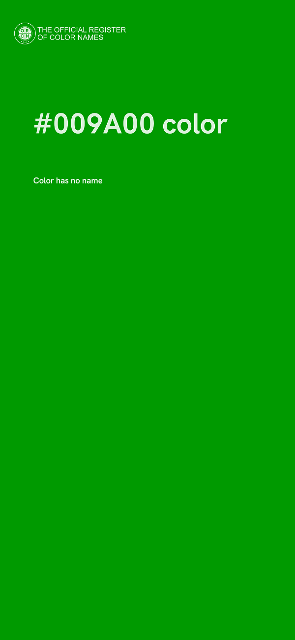 #009A00 color image