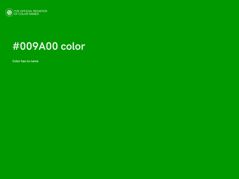 #009A00 color image