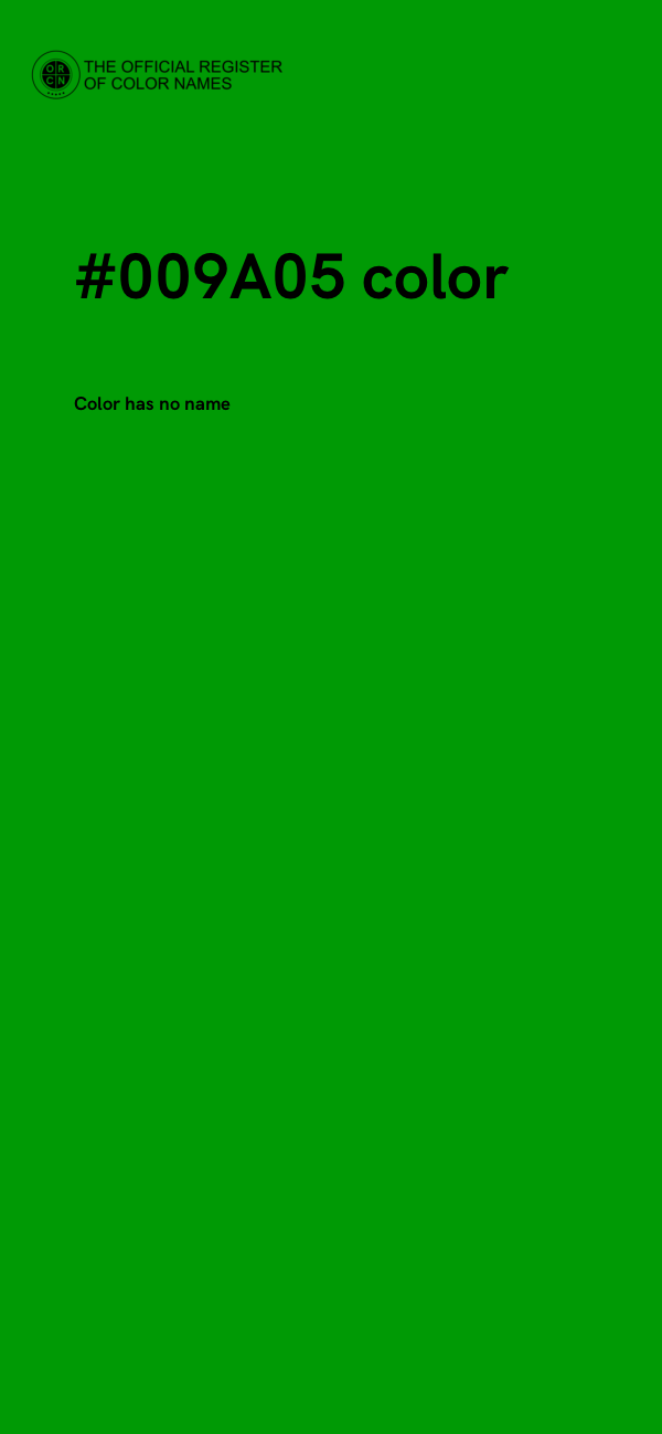 #009A05 color image
