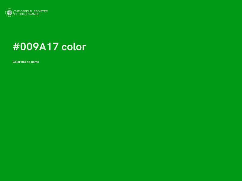 #009A17 color image
