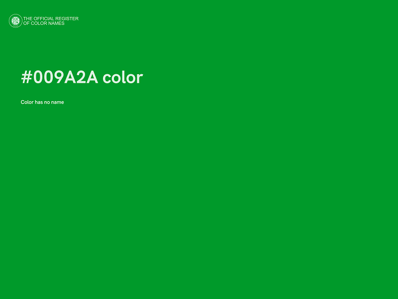 #009A2A color image