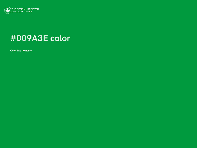 #009A3E color image