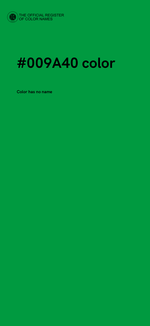 #009A40 color image