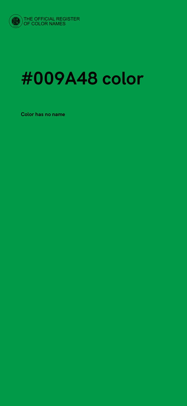 #009A48 color image