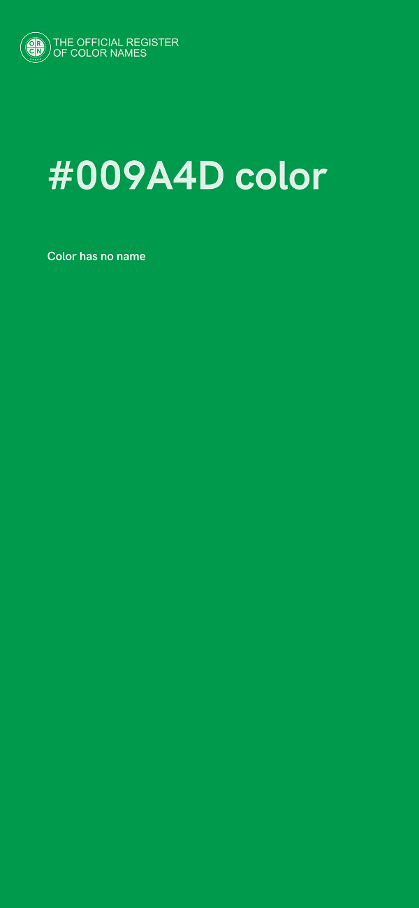#009A4D color image