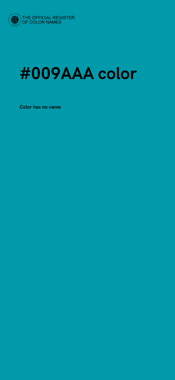 #009AAA color image