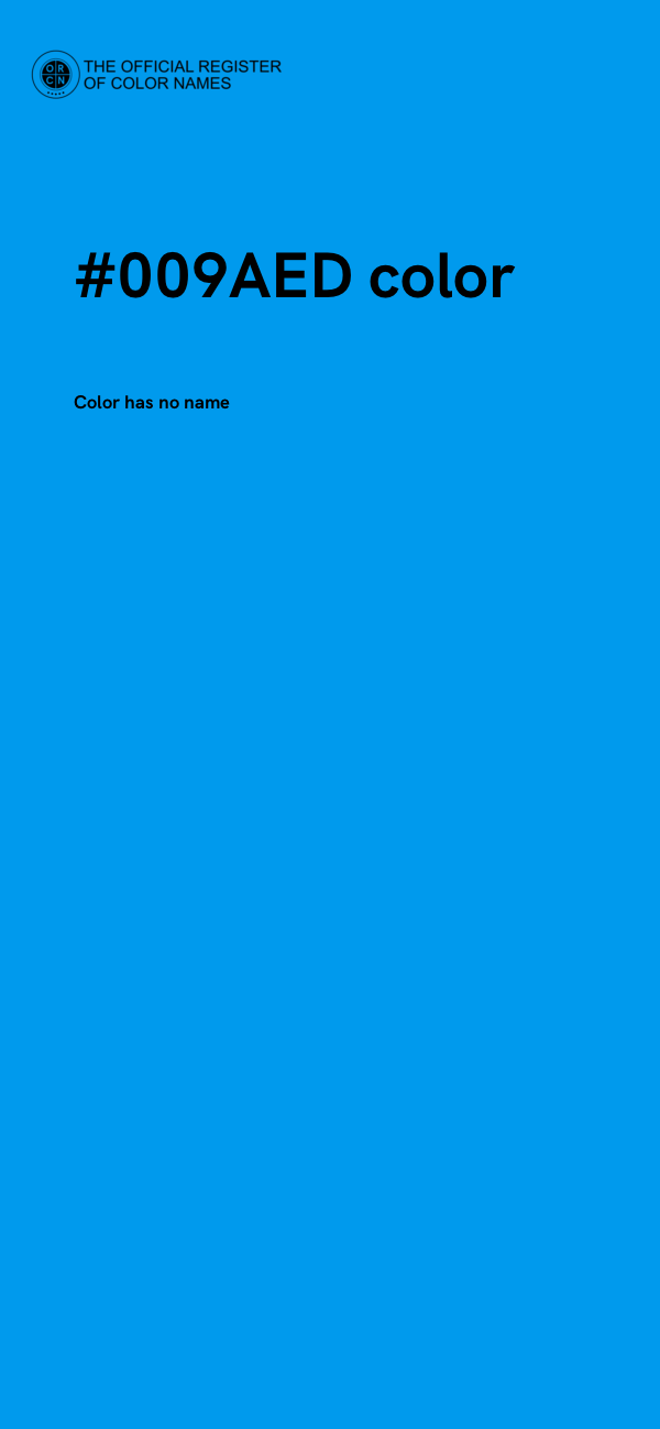 #009AED color image