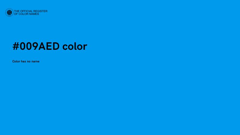 #009AED color image