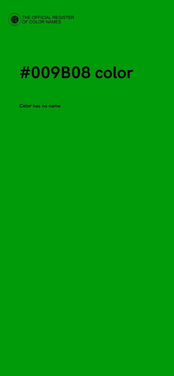 #009B08 color image