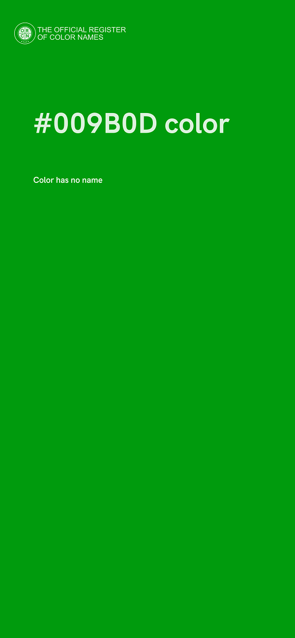 #009B0D color image
